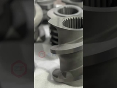 Çift vida ekstrüder vida elemanları nakliye için hazır